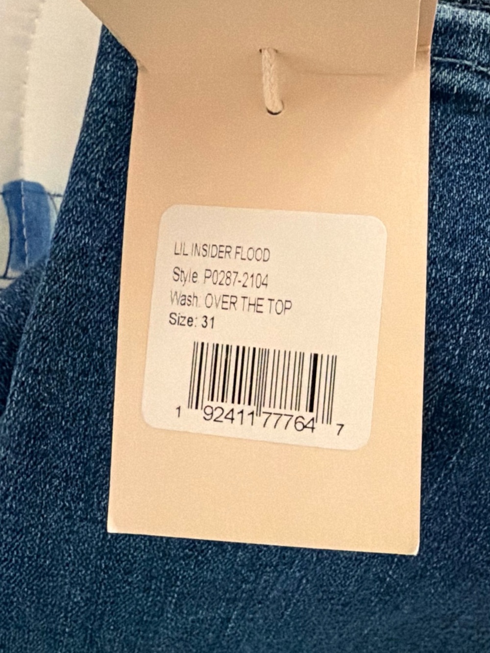 Mother Denim - Lil Insider Flood (Over The Top) jeans 31 NWT - Picture 7 of 7